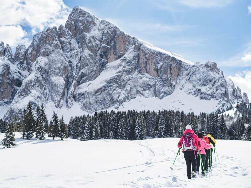 Schneeschuhwandern im Grödner Tal