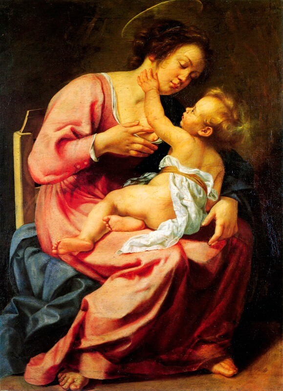 Artemisia Gentileschi "Madonna col Bambino"