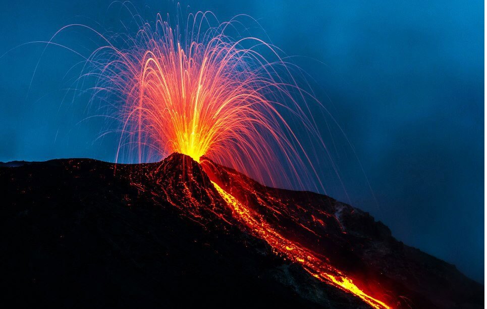 Sleeping Beauties Stromboli eruption